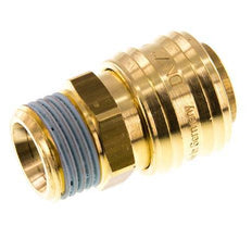 Acoplamiento de aire de latón DN 7.2 (Euro) Enchufe G 1/2 pulgada Macho