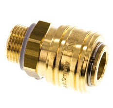 Acoplamiento de aire de latón DN 7.2 (Euro) Enchufe G 3/8 pulgadas Macho