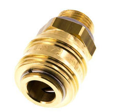 Acoplamiento de aire de latón DN 7.2 (Euro) Enchufe G 3/8 pulgadas Macho
