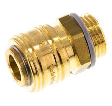 Latón DN 7.2 (Euro) Enchufe de acoplamiento de aire G 1/2 pulgada Macho HEX 24