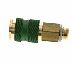 Acoplamiento de aire de latón DN 7.2 (Euro) codificado en verde Enchufe G 1/4 pulgada Macho