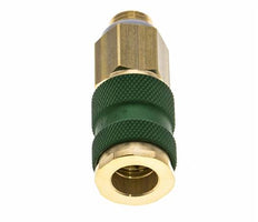 Acoplamiento de aire de latón DN 7.2 (Euro) codificado en verde Enchufe G 1/4 pulgada Macho