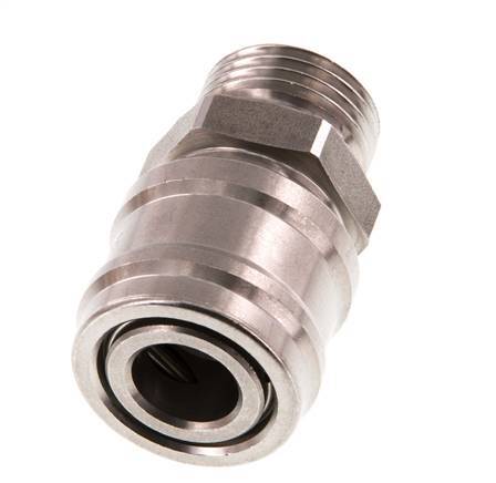 Acero inoxidable DN 7.2 (Euro) Acoplamiento de aire Enchufe G 1/2 pulgada Macho