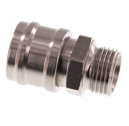 Acero inoxidable DN 7.2 (Euro) Acoplamiento de aire Enchufe G 1/2 pulgada Macho