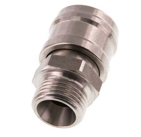 Acero inoxidable DN 7.2 (Euro) Acoplamiento de aire Enchufe G 1/2 pulgada Macho