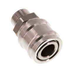 Acero inoxidable DN 7.2 (Euro) Acoplamiento de aire Enchufe G 3/8 pulgadas Macho