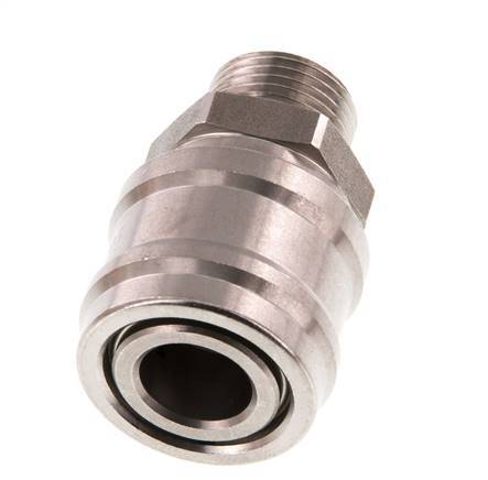 Acero inoxidable DN 7.2 (Euro) Acoplamiento de aire Enchufe G 3/8 pulgadas Macho