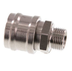 Acero inoxidable DN 7.2 (Euro) Acoplamiento de aire Enchufe G 3/8 pulgadas Macho
