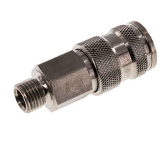 Acero inoxidable 316L DN 7,8 Acoplamiento de aire Enchufe G 1/4 pulgada Macho Doble cierre