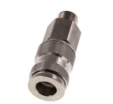Acero inoxidable 316L DN 7,8 Acoplamiento de aire Enchufe G 1/4 pulgada Macho Doble cierre