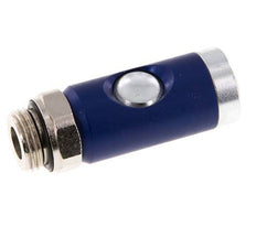 Acero endurecido DN 7.4 Enchufe de seguridad para acoplamiento de aire con pulsador G 1/2 pulgada Macho
