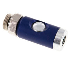 Acero endurecido DN 7.4 Enchufe de seguridad para acoplamiento de aire con pulsador G 1/2 pulgada Macho