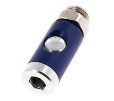 Acero endurecido DN 7.4 Enchufe de seguridad para acoplamiento de aire con pulsador G 1/2 pulgada Macho