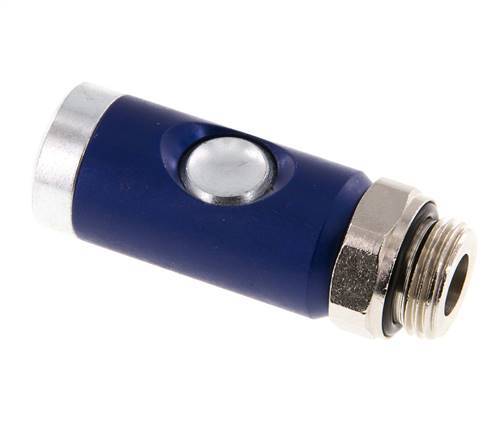 Acero endurecido DN 7.4 Enchufe de seguridad para acoplamiento de aire con pulsador G 1/2 pulgada Macho