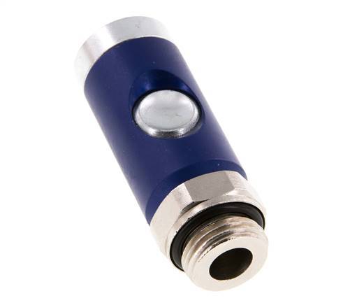 Acero endurecido DN 7.4 Enchufe de seguridad para acoplamiento de aire con pulsador G 1/2 pulgada Macho