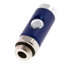 Acero endurecido DN 7.4 Enchufe de seguridad para acoplamiento de aire con pulsador G 1/2 pulgada Macho
