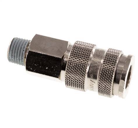 Acero endurecido DN 7.8 Acoplamiento de aire R 1/4 pulgada Macho