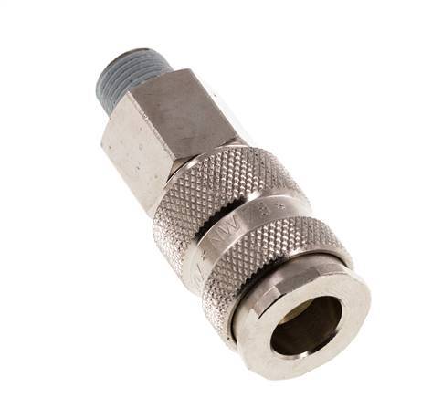 Acero endurecido DN 7.8 Acoplamiento de aire R 1/4 pulgada Macho
