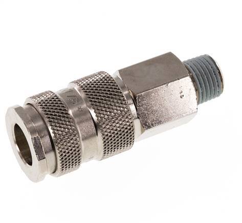 Acero endurecido DN 7.8 Acoplamiento de aire R 1/4 pulgada Macho