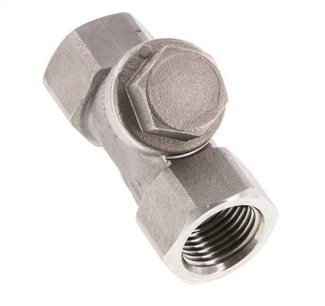 G1/2'' Válvula de retención en Y de acero inoxidable 316 PTFE 0.4/0.8-40bar - CLYS