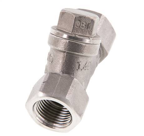G1/2'' Válvula de retención en Y de acero inoxidable 316 PTFE 0.4/0.8-40bar - CLYS