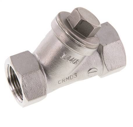 Válvula de Retención Y de Acero Inoxidable 316 G3/4'' PTFE 0.4/0.8-40bar - CLYS