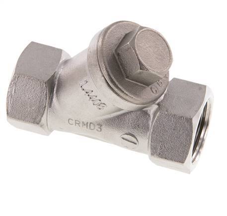 Válvula de Retención Y de Acero Inoxidable 316 G3/4'' PTFE 0.4/0.8-40bar - CLYS