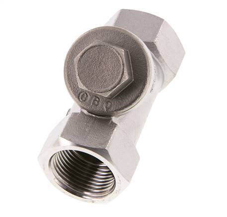 Válvula de Retención Y de Acero Inoxidable 316 G3/4'' PTFE 0.4/0.8-40bar - CLYS