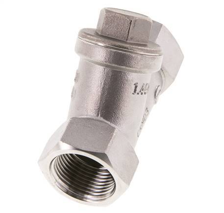 Válvula de Retención Y de Acero Inoxidable 316 G3/4'' PTFE 0.4/0.8-40bar - CLYS