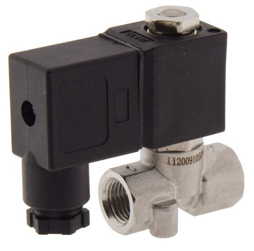 Electroválvula CM-DA 1/4'' Acero inoxidable EPDM 0-10bar 12V DC
