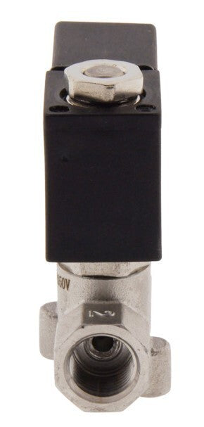 Electroválvula CM-DA 1/4'' Acero inoxidable FKM 0-10bar 24V DC