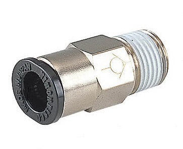 6mm - R1/8" Meter-Out Brass Straight Check Valve