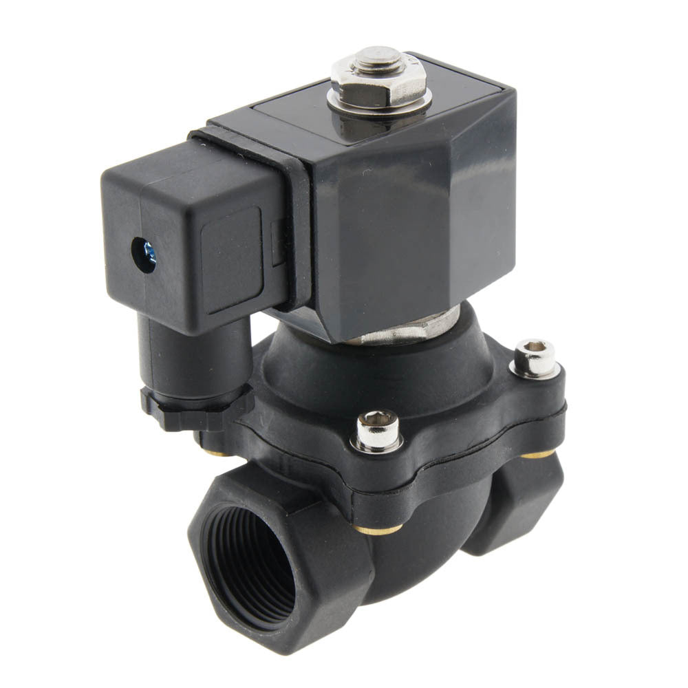 Válvula solenoide DF-SA 3/4'' Nylon FKM 0-8bar 120V AC
