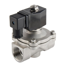 Electroválvula DF-SA 1'' acero inoxidable FKM 0-6bar 12V CC