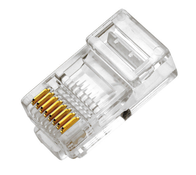 Conector Modular RJ45 No Apantallado Para Cables Flexibles Cat3 - 183008 [50 Piezas]