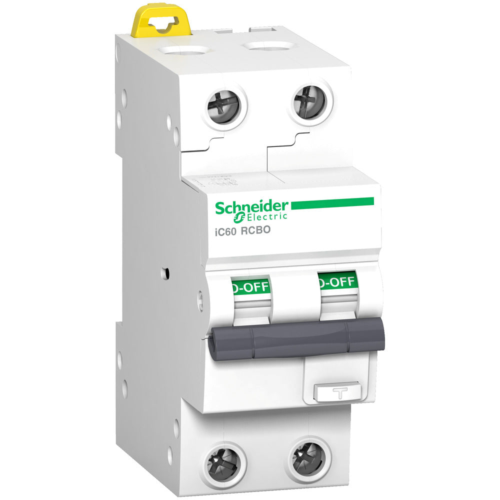Schneider Electric Acti9 IC60 RCBO 2P 16A B-Curva 30mA - A9D47216