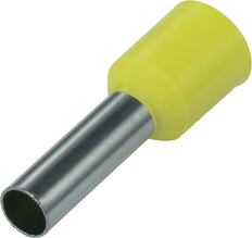 Terminal De Casquillo Amarillo 25mm² 16mm Barril - CE501001 [50 Piezas]