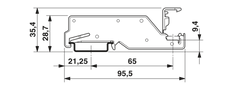 Soporte de carril de alimentación Phoenix Contact - 3026489 [2 Piezas]