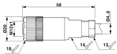 Conector Redondo (industrial) Phoenix Contact - 1681114