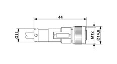Phoenix Contact Cable de sensor/actuador con conector - 1683002