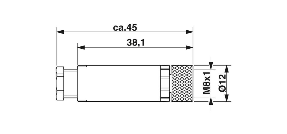 Conector Phoenix Contact SACC-M Ronde (Industrial) - 1506888