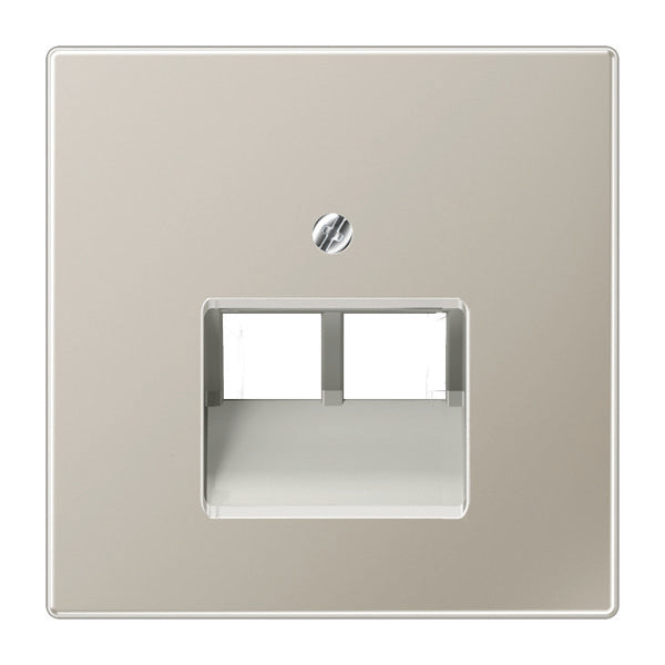 Aparamenta Jung Aluminio/Acero dorado/Insertos cromados - ES2969-2UA