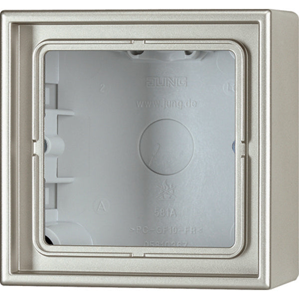 Aparamenta De Superficie Jung Aluminio/Acero Dorado/Cromo - ES2581A-L