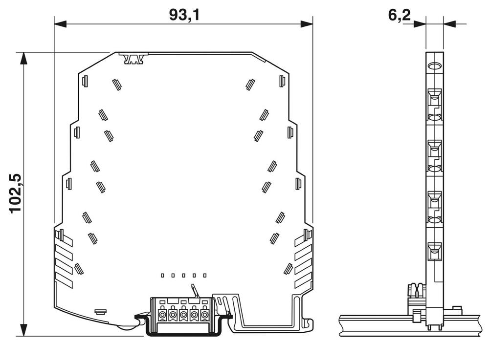 Protector Contra Sobretensiones Por Contacto Phoenix Para Datos/M&R - 2804678