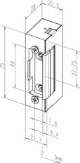 Cerradura de Puerta Eléctrica Assa Vema - 10001240