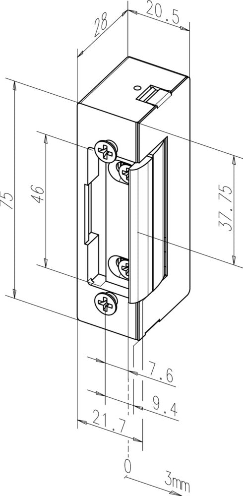 Cerradura de Puerta Eléctrica Assa Vema - 10001593
