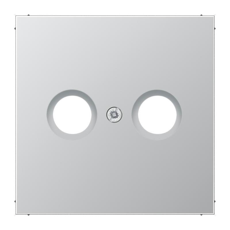 Aparamenta Jung Aluminio/Acero dorado/Insertos cromados - AL2990TV