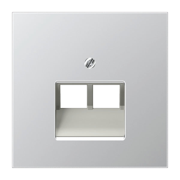 Aparamenta Jung Aluminio/Acero dorado/Insertos cromados - AL2969-2UA