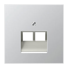 Aparamenta Jung Aluminio/Acero dorado/Insertos cromados - AL2969-2UA