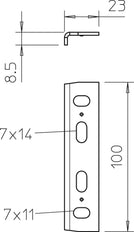 OBO MKR Sistema de Soporte de Cable de Pieza de Conexión - 6066242 [2 Piezas]